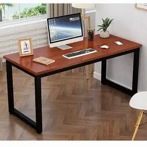 简易电脑桌台式家用长条书桌简约桌子卧室写字台学习长方形办公桌